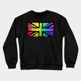 Rainbow British Flag Crewneck Sweatshirt